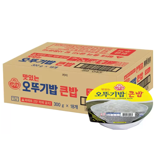 오뚜기 맛있는 오뚜기밥 큰밥 300g x 18개