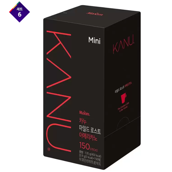 카누 미니 마일드 로스트 커피 0.9g x 150스틱 x 6