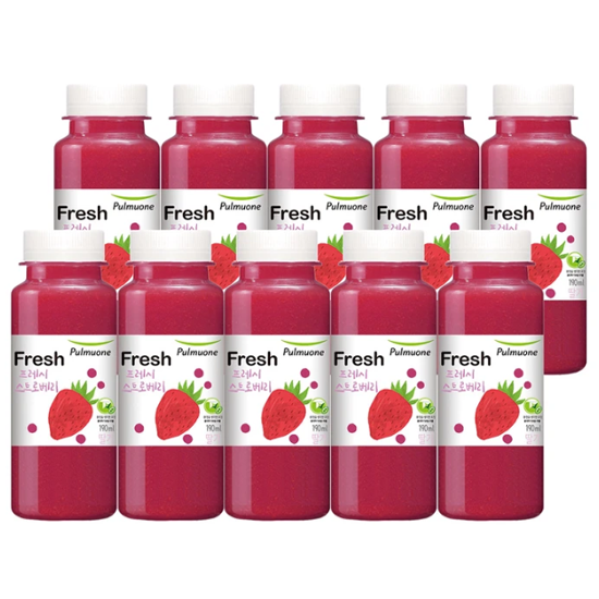 풀무원녹즙 프레시업 프레시 스트로베리 190ml x 10