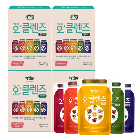 자연원 오'클렌즈 원데이 180ml x 5 x 4
