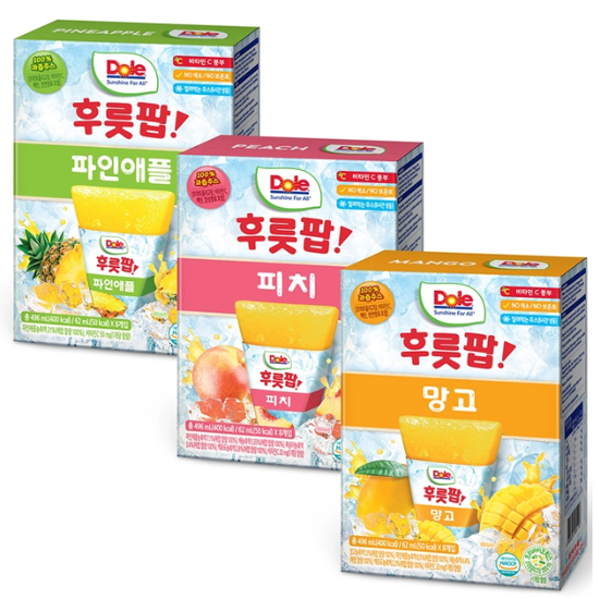 DOLE 후룻팝 62ml x 8 x 8박스
