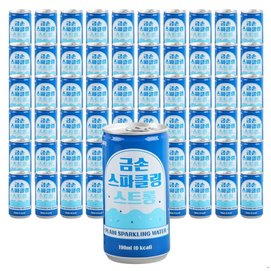 금손 스파클링 스트롱 플레인 190ml x 30 x 2