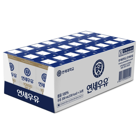 연세우유 멸균우유 200ml x 24