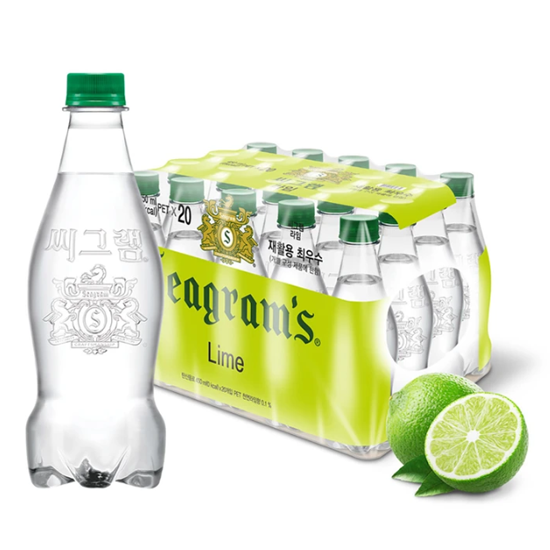 씨그램 탄산수 라임 450ml x 20