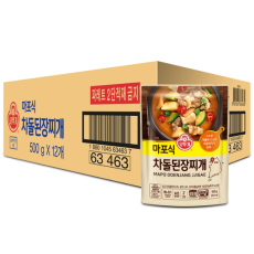 오뚜기마포식차돌된장찌개500g x 12