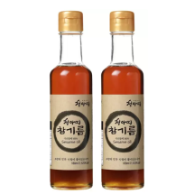 청아띠 국내산 참기름180ml x 2