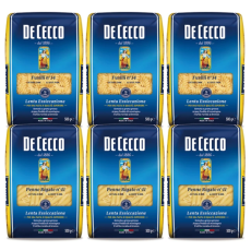 데 체코 파스타면 펜네, 푸실리 500g x 6