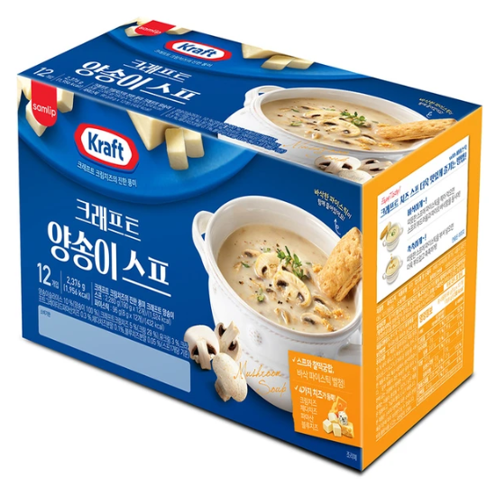 KRAFT 양송이 스프198g x 12
