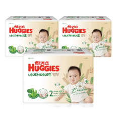 하기스 네이처메이드 밤부 밴드 공용 2단계 58 x 3