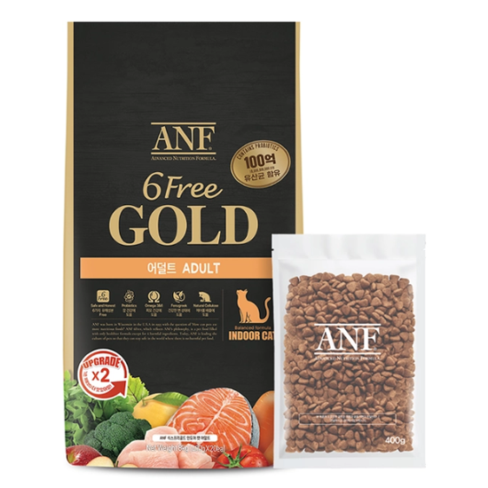ANF 캣 식스프리 골드 인도어 고양이 사료 8kg