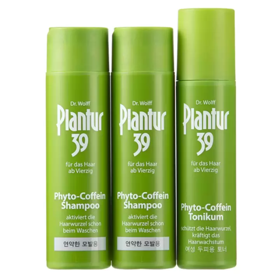 플란투어39 파이토카페인 샴푸 250ml x 2개+토닉 200