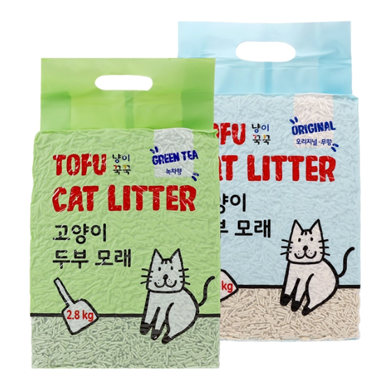 냥이꾹꾹 고양이 두부모래 2.8kg x 6(7L)