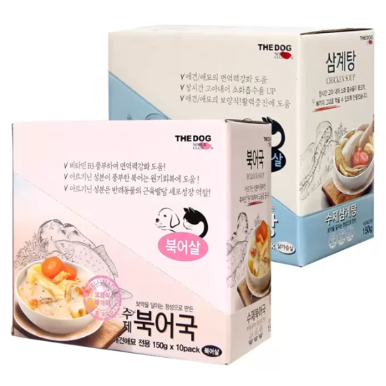 더독애견애묘 수제 삼계탕/북어국 150g x 10