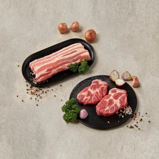 국내산 동물복지 돈육 삼겹살 1.3kg+목심 1.3kg 로스용