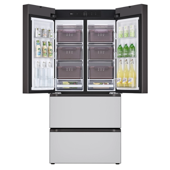 엘지 오브제컬렉션 김치톡톡 491L- 메탈 크림그레이