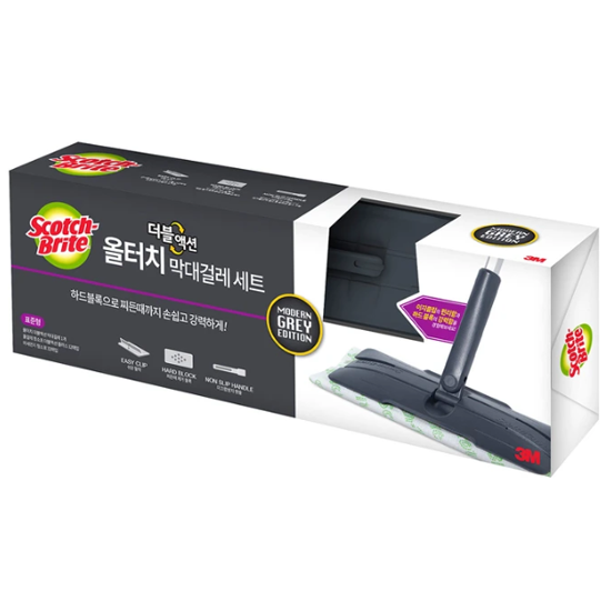 스카치브라이트 더블액션 청소걸레세트 핸들＋청소포44매