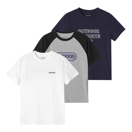 아웃도어프로덕트 아동 베이직 반팔 티셔츠 3매