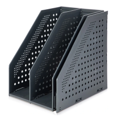 델리 접이식 3단 책꽂이 - 블랙