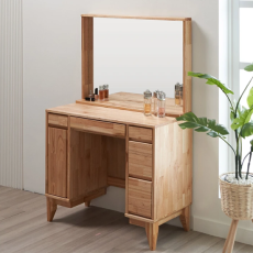 에보니아 우드 편수 화장대 + 거울