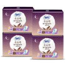 쏘피 유기농 자연의색 무표백 슈퍼롱 10개 x 4팩