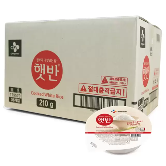 CJ 햇반 둥근햇반 210g x 36