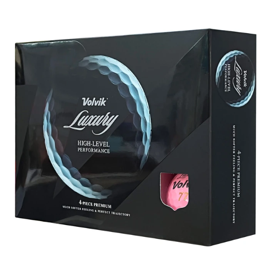 볼빅 럭셔리 4피스 골프공 12개 - 핑크