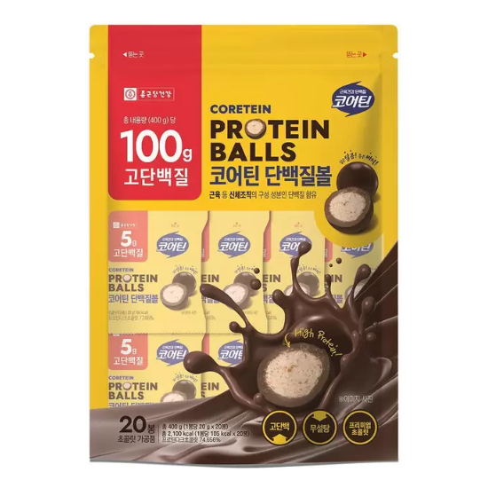 코어틴 단백질볼 20g x 20pk