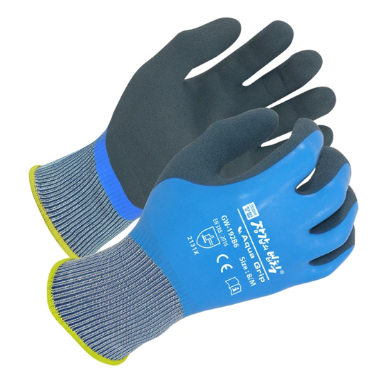 GLOVEWAY 아쿠아그립 10개 (방수 라텍스 장갑)