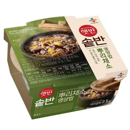 CJ 햇반 솥반 뿌리채소 영양밥 200g x 8