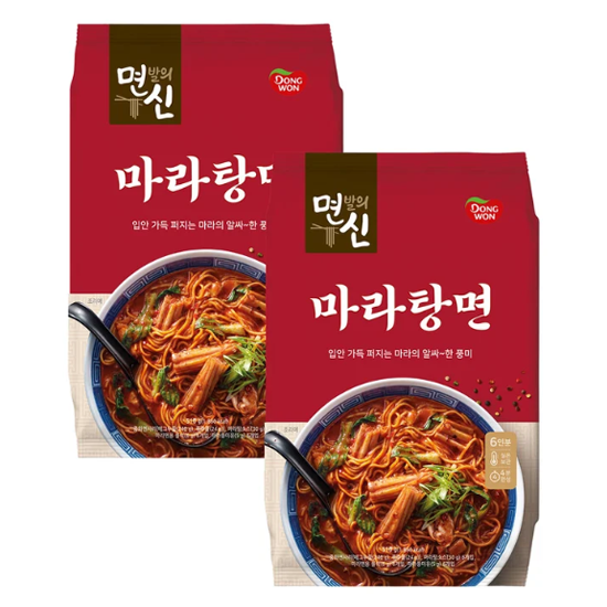 동원 면발의신 마라탕면 85g x 6