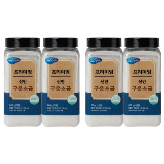 미담 프리미엄 신안 구운 천일염 800g x 4