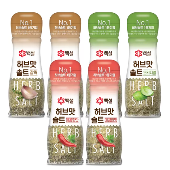 백설 허브맛 솔트 버라이어티팩50g x 6